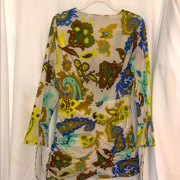 Zara Multicolor Paisley Blouse - Picture 1 of 11